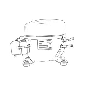 Gqr80k r404a 220 240v 50hz יעילות גבוהה מדחס קירור לקררי l/mbp - Product Image 6