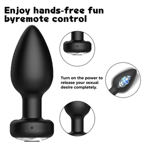 Beliebte kunden spezifische Silikon Prostata Massage gerät Anal Vibrator <span class=keywords><strong>Butt</strong></span> <span class=keywords><strong>Plug</strong></span> 10 Modi IPX7 wasserdichte Safiman Marke für männliche Frauen - Product Image 3