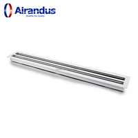 NOUVEAU Diffuseur linéaire en aluminium HVACR avec joint d'étanchéité anti-fuite pour usage en entrepôt - Grille d'aération de plafond et système d'alimentation/ventilation