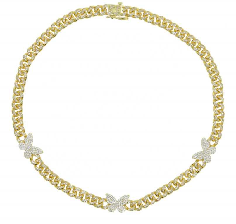 Qings Collana Con Ciondolo Farfalla In Madreperla - Placcata Oro 14K, Regolabile, Per Donne E Ragazze, Regalo In Confezione Elegante