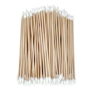 Hisopos de algodón con mango de bambú de 6 pulgadas, 400 unidades por caja, para limpieza de mascotas con puntas redondeadas en ambos extremos - Product Image 5