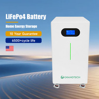 Batterie LiFePO4 fiable pour la maison, 16 kWh, 314 Ah, avec BMS actif, écran LCD et 6500 cycles pour les systèmes d'énergie solaire