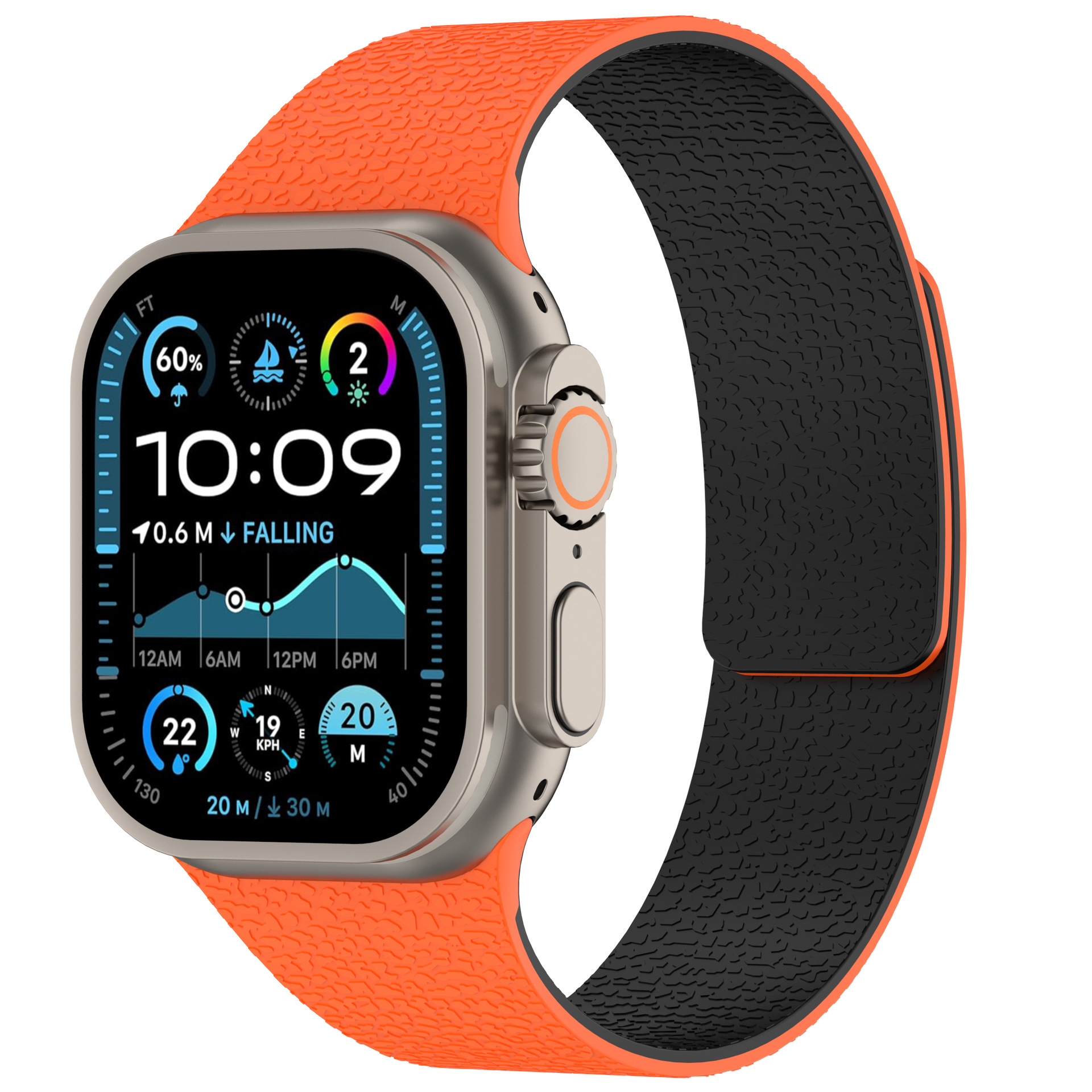 Orange et noir