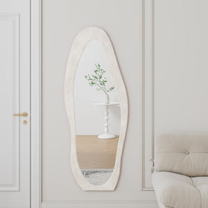 <span class=keywords><strong>Miroir</strong></span> <span class=keywords><strong>mural</strong></span> sur pied ondulé irrégulier pleine longueur pour chambre à coucher, salon, dressing - Product Image 4