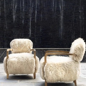 <span class=keywords><strong>Fauteuil</strong></span> de salon vintage moderne nordique, modèle Bruxelles, en bois massif - Product Image 2