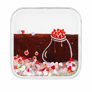 Custom Acrylic Quicksand Fridge Magnet Coffee Tea Mug <b>Jam</b> <b>Jar</b> Liquid Glitter Shaker Refrigerator Magnet OEM/ODM Bulk Wholesale - Product Image 2