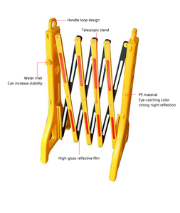 Barriera Mobile espandibile recinzione stradale retrattile in plastica portatile per esterni protezione flessibile per barriere di controllo della folla - Product Image 3