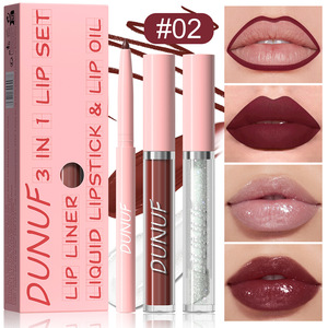 Set <span class=keywords><strong>3</strong></span> in 1 per Trucco Labbra con 12 Colori, Matita Labbra Glitterata a Lunga Durata e Lucidalabbra per Donne - Product Image 2