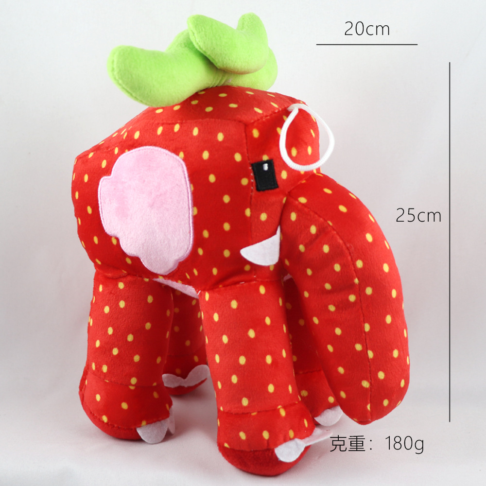 Éléphant aux fraises