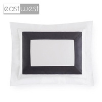 Literie en coton égyptien de qualité supérieure, design patchwork noir et blanc, nouveau design East West