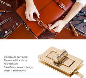 女性用バッグハードウェアアクセサリーツイストロックバックルアンティーク修理バッグ交換用ハードウェアバックルDIY手作りバッグメタル - Product Image 6