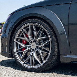 Cerchi in Lega Forgiata di Lusso Personalizzati con Finitura in Titanio per Audi <span class=keywords><strong>BMW</strong></span> 5x120 5x112 5x130 5x114.3 <span class=keywords><strong>18</strong></span> 19 20 21 22 Pollici per Auto Passeggeri - Product Image 1