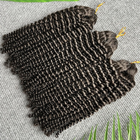 Extensions de cheveux en crochet invisibles pré-bouclées en cheveux humains, tresses en crochet naturelles, vente chaude