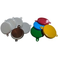 Tapa de tambor de hojalata de 55 galones de alta visibilidad, tapas inteligentes, seguridad, uso Industrial químico, tapa de barril de Metal, sello de lengüeta, botella