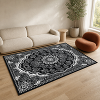 Neues Design Dekorativer 12mm Polyester Teppich für Schlafzimmer und Wohnzimmer Bodenmatte