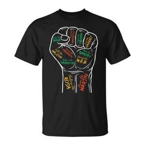 Camiseta Promocional con Diseño de Puño de Poder, Inspirada en la Historia Afroamericana - Product Image 1