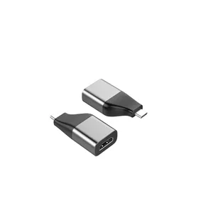 Usb-c至HDMI迷你转换器4K @ 60Hz，允许电脑在HDMI端口上扩展外部显示器USB迷你适配器