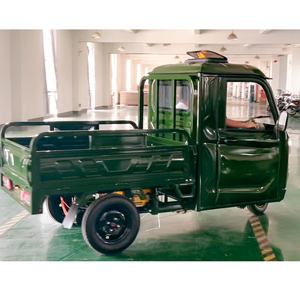 2025 nuevo Triciclo de carga motorizado Semi cabina cerrada EEC EU Stock Triciclo de carga con cubierta de carga de plástico - Product Image 5