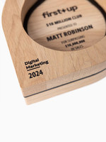 Trophée de champion en bois massif personnalisé avec gravure créative |   Souvenir commémoratif des activités du campus et récompense d'équipe