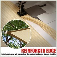 Voile d'ombrage triangulaire beige CTAPT28 28' x 28' x 28' en tissu maillé anti-UV UPF50, usage commercial, robuste