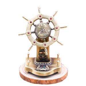 Décorations de bureau modernes et antiques Cadeau de marin Boussole Plaque artisanale en métal Impression numérique personnalisée 1 couleur plaquée Fairy Art - Product Image 1