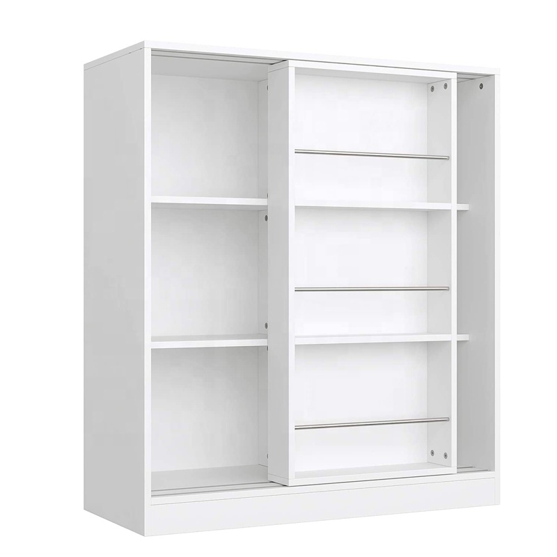 Специальный дизайн детский книжный шкаф с лестницей раздвижные двери детская книжная полка деревянный белый портативный стол Угловой книжный шкаф