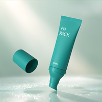 Tube souple en plastique PE écologique et durable avec pompe pour crème hydratante