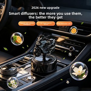 Nuevo Ambientador Solar Giratorio para Motocicleta y Automóvil, Mini Modelo, Aroma de Aceites Esenciales, Decoración para el Tablero, Adorno para el Interior del Automóvil - Product Image 4