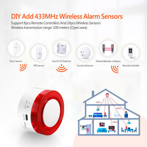 Sistema de Alarma Inteligente WiFi Tuya, Kit de Sensor de Sirena de Seguridad para el Hogar, Control Remoto con Alexa y Google Home, Protección Contra Robos, PST-H1 ABS - Product Image 2