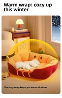 Cama de Lujo Moderna para Mascotas, Sofá para Perros, para Todas las Estaciones, Cálida para Invierno, Lavable, Colchoneta para Dormir para Perros Pequeños, Teddy, Bichón, Nido Premium para Gatos