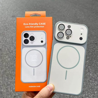 Coque de protection magnétique sans fil à double tonalité pour iPhone 17 Air, 18, 16, 15, 14, 13, 12, 11 Pro Max, série 18, avec revêtement original