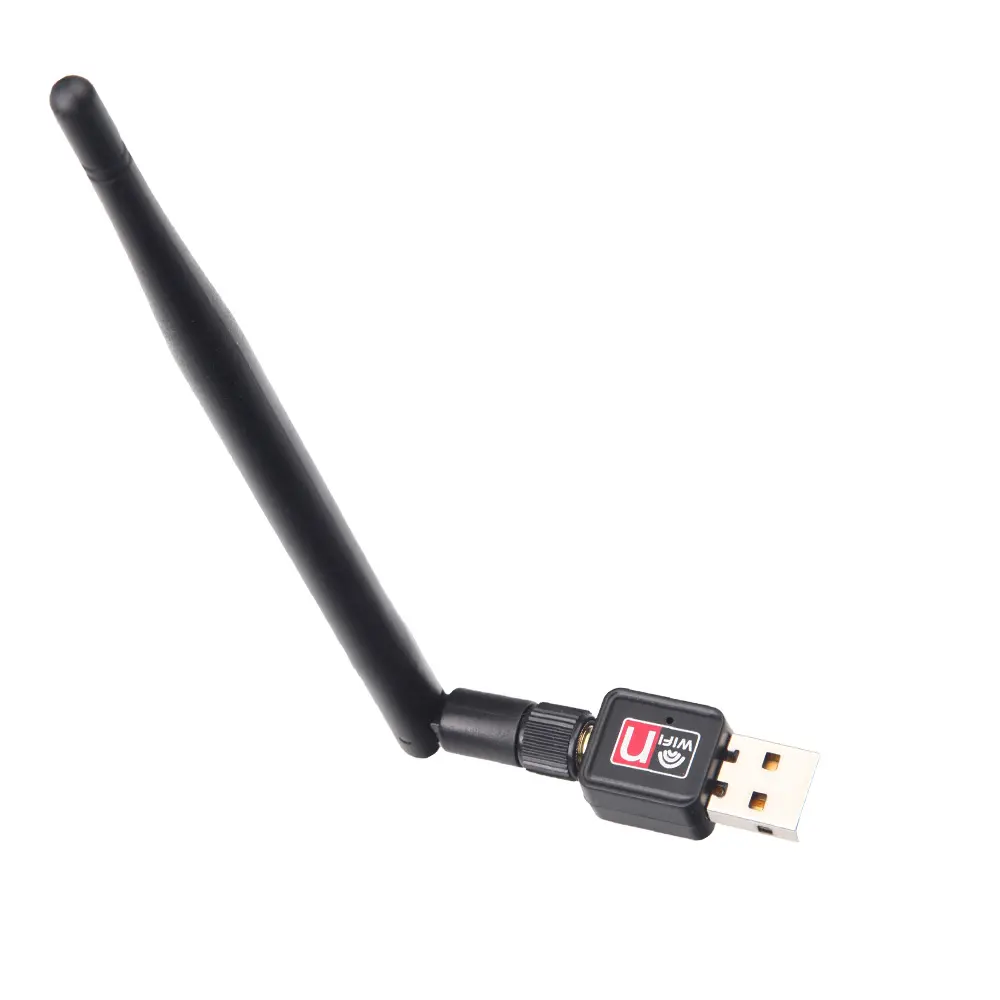 ชิปการ์ดเครือข่ายไร้สาย,อะแดปเตอร์ WiFi MTK7601 USB 2.0ภายนอก5dB เสาอากาศ150Mbps 11N 2.4 GHz สำหรับพีซี