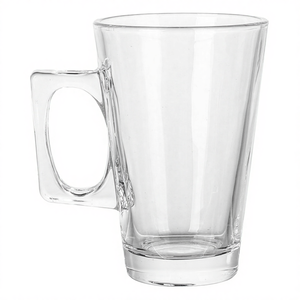 Vente en gros de mugs à bière en verre transparent de 10 oz (300 ml), design moderne, écologiques, compatibles micro-ondes et lave-vaisselle, avec poignée, pour boire du thé - Product Image 4