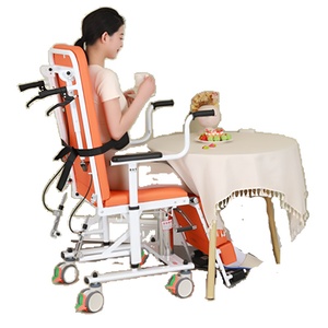 Silla de rueda de transferencia de pacientes plana de mentira hidráulica, elevador de ancianos discapacitados, equipo de terapia de rehabilitación para el cuidado del hogar postrado en cama - Product Image 3