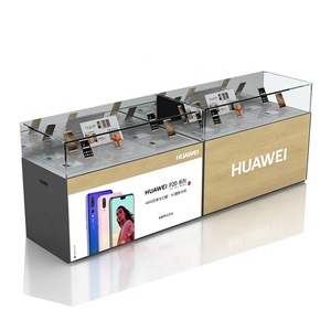 Modern Glass Jewelry Cabinet Cosmetic Mobile Phone Display Showcase