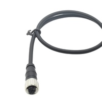 Câble assemblé M12 à 3 broches de type A, surmoulé, avec connecteur étanche et blindé IP67/IP68 pour capteurs et actionneurs