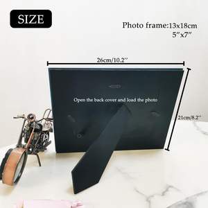 Cadre photo rectangulaire double face en verre, design créatif et magnifique, idéal pour les cadeaux de mariage, prix d'usine - Product Image 4