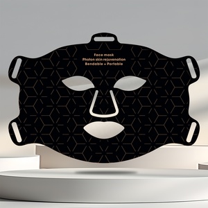 Masque facial en silicone LED, thérapie par lumière rouge, anti-rides, éclaircissant, masque de photothérapie LED, <span class=keywords><strong>appareil</strong></span> de beauté - Product Image 2