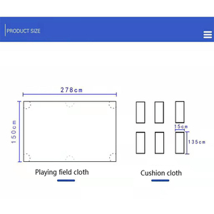 ผ้าสักหลาดสำหรับโต๊ะพูล 9 ลูก ความเร็วสูง 1.55 เมตร ผลิตจากขนสัตว์มูรี พร้อมผ้าปิดขอบ 6 ด้าน - Product Image 6