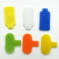 Étiquettes d'identification en nylon coloré pour câbles, avec bande auto-agrippante, inscriptibles, pour câbles d'écouteurs domestiques – Stock direct usine