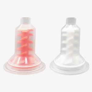 Tête de mélange pour machine 3M LG-7055, tube de mélange dynamique pour alginate dentaire et plâtre, usage unique, rouge et blanc - Product Image 2