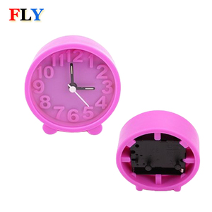 <span class=keywords><strong>Bonito</strong></span> reloj <span class=keywords><strong>despertador</strong></span> de mesa de silicona divertido de cuarzo - Product Image 3