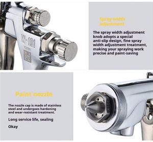 <span class=keywords><strong>Pistolet</strong></span> à peinture Iwatas Wider1 original, en alliage d'aluminium, alimentation par pression, 200 cc/minute, atomisation élevée, <span class=keywords><strong>pistolet</strong></span> de finition pour meubles et bois - Product Image 4