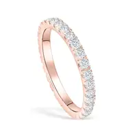 Ska S925 Zilveren Dames Vinger Ring 3a Zirkoon Steen Eternity Ring Sieraden Voor Vrouwen Ringen Fabriek Voorraad Groothandel
