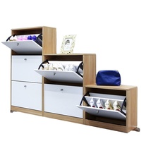 Nouveaux produits Meubles de maison Meilleurs vendeurs Alibaba Meuble à chaussures en bois antique avec rangement et vitrine