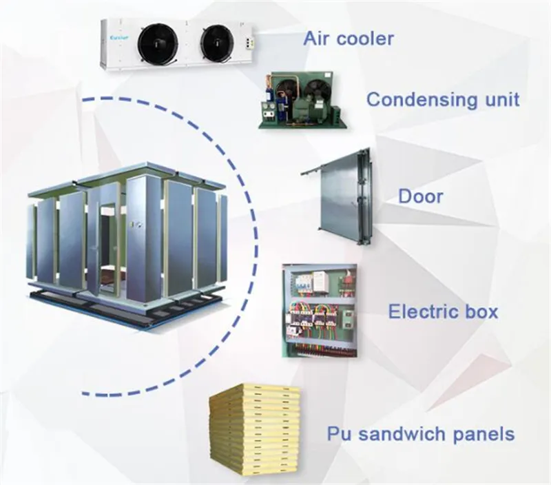 40 फीट कोल्ड रूम घरेलू उपकरण छोटे कोल्ड रूम की अच्छी कीमत