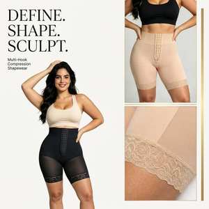 Best-Selling Women's Plus Size <b>Shapers</b> Butt Lifter Shapewear Bodysuit Firm Control Breathable Eco-Friendly Padded - Product Image 2