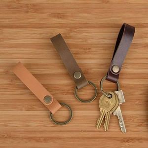 Fashion PU Leather Keychain Car <b>Key</b> <b>Ring</b> Pendant Metal <b>Key</b> Chain Hardware Wholesale - Product Image 2