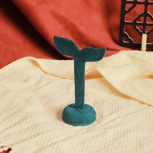 Bán Buôn Da Lộn Đồ Trang Sức Hiển Thị Đứng Trong Màu Be Đen Màu Xanh Lá Cây Màu Sắc Cho Vòng Cổ Bông Tai Vòng Showcase - Product Image 6