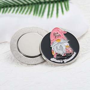 Nouveaux Aimants Promotionnels 2025 pour Réfrigérateur, Logo Émaillé Argenté, Mignons Aimants 3D en Métal Alliage de Zinc pour Cadeaux - Product Image 2